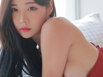 韩国美女模特Habin内衣和视频06主题性感红色分体式睡衣秀丰满身材迷人诱惑写真60P